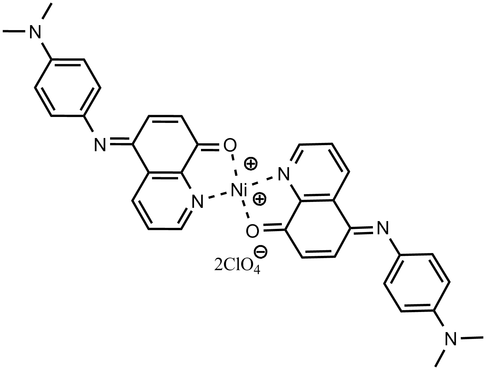 二[5-[[4-(二甲氨基)苯基]亚氨基]-8(5H)-喹啉酮]二高氯酸镍(II)