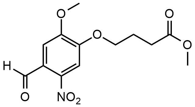 4-(4-(醛基)-2-甲氧基-5-硝基苯氧基丁酸甲酯
