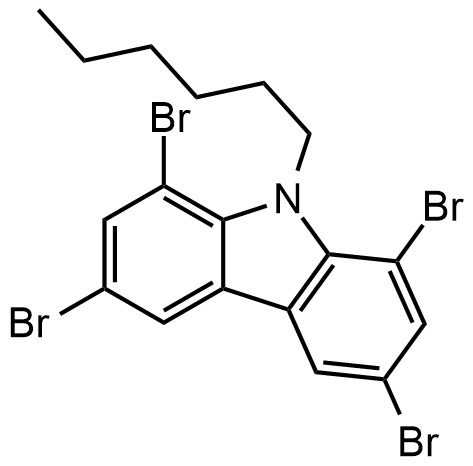 1,3,6,8-四溴-9-己基-9H-咔唑